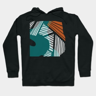 Abstract Lines And Soft Colors Hoodie